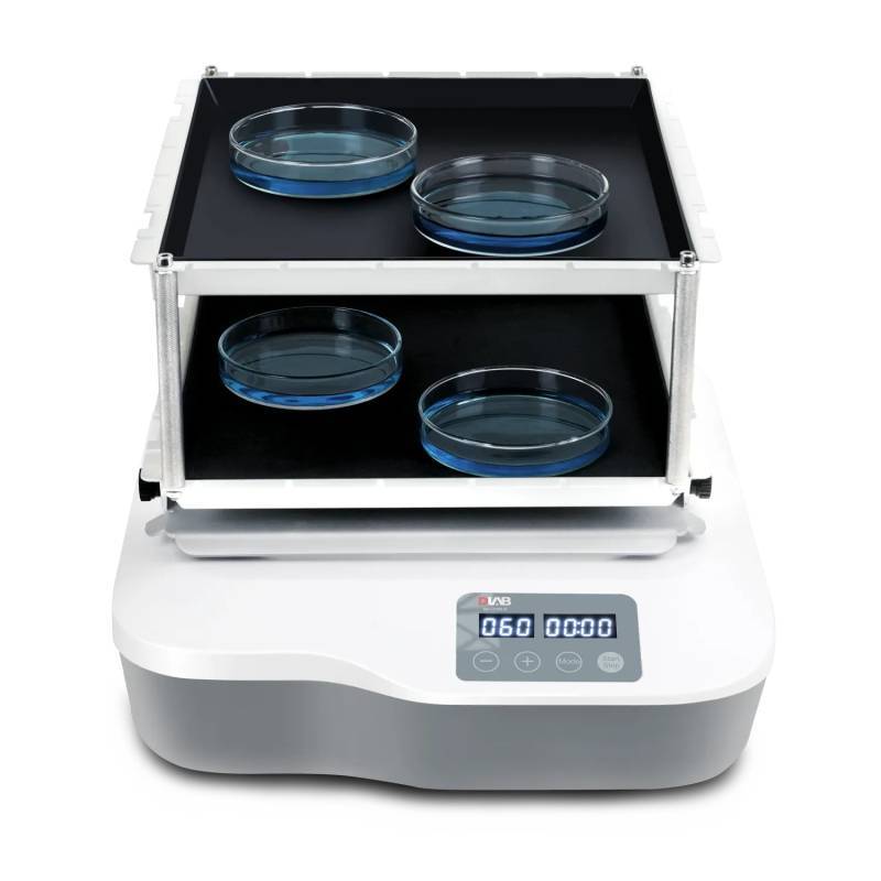 Agitador Orbital SK-O180-S Digital, LED, Multifuncional, Con Timer, Plataforma Doble Antideslizante, 2kg