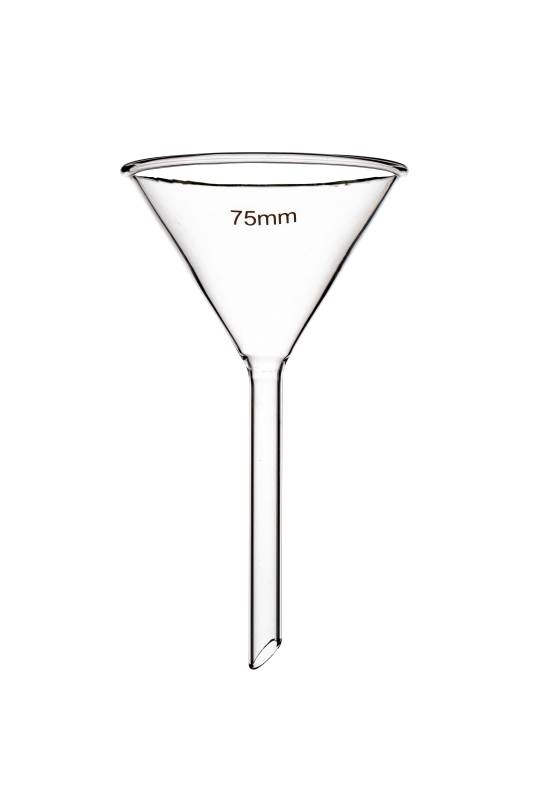 Embudo Vidrio Boro 3.3 75mm