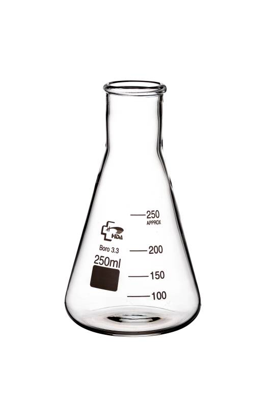 Erlenmeyer Vidrio Boro 3.3 250ml