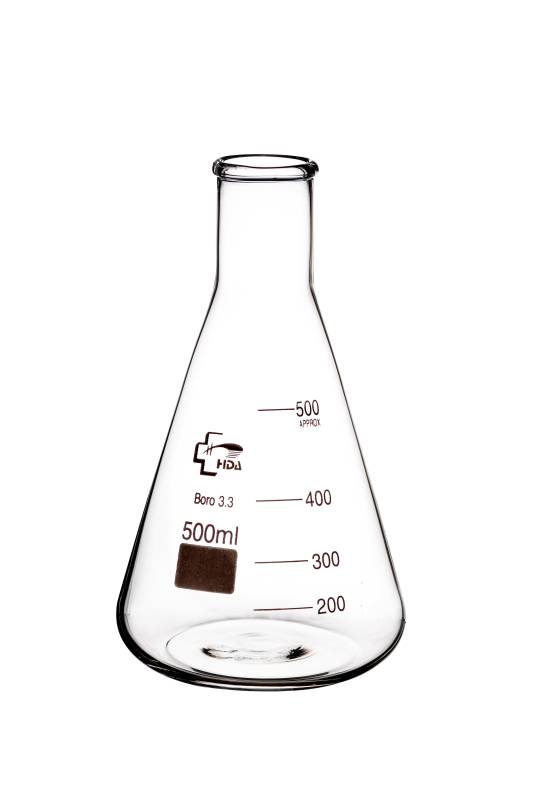 Erlenmeyer Vidrio Boro 3.3 500ml