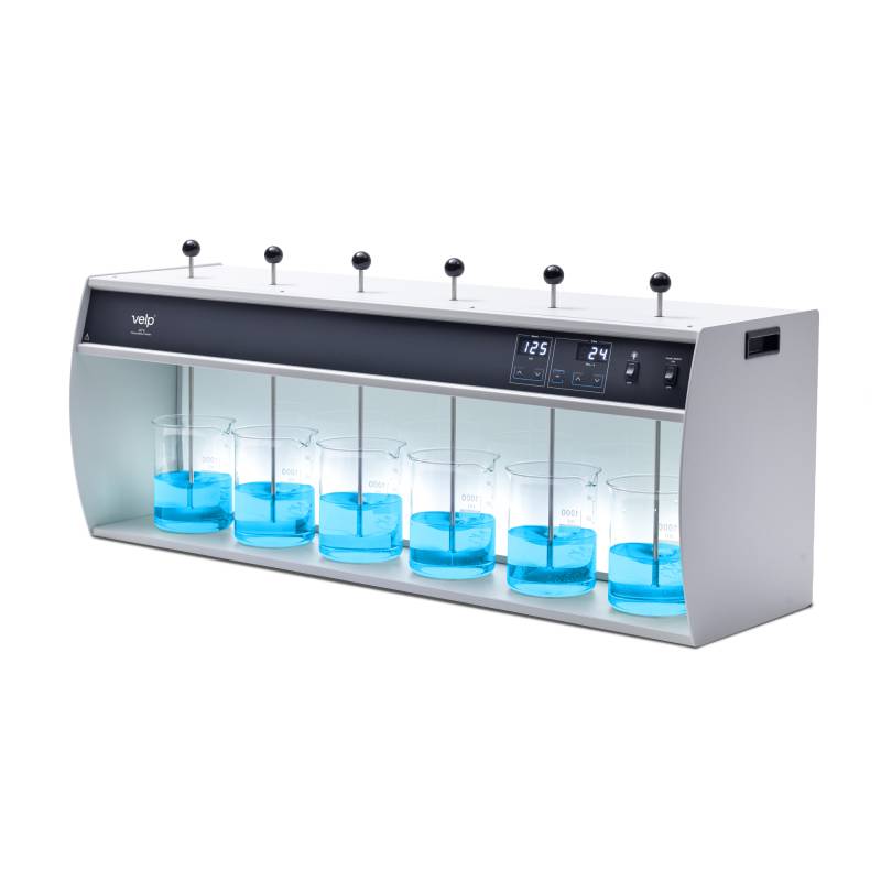 Floc Tester Jar Test JLT6 Digital 6 Posiciones, Velocidad Monocomando