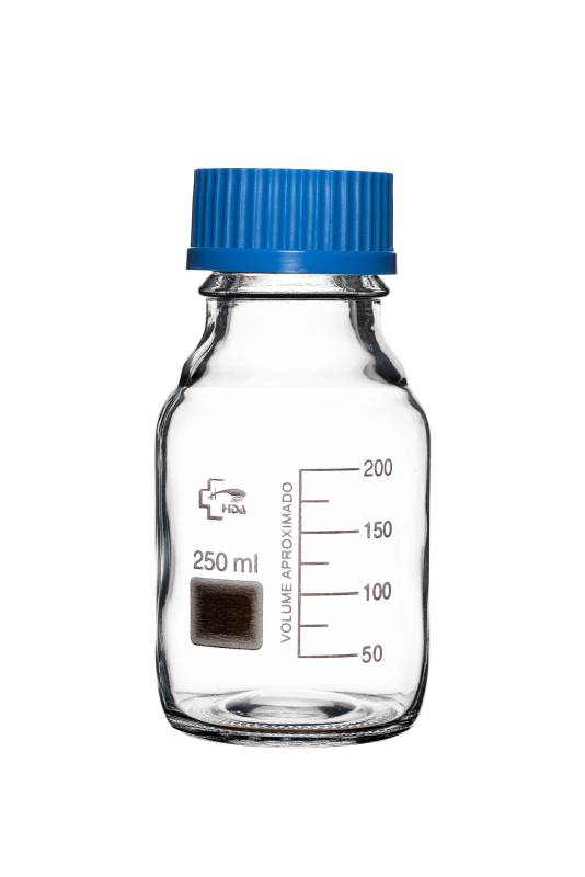 Frasco Línea Económica Tipo Schott HDA Boro 3.0 250ml