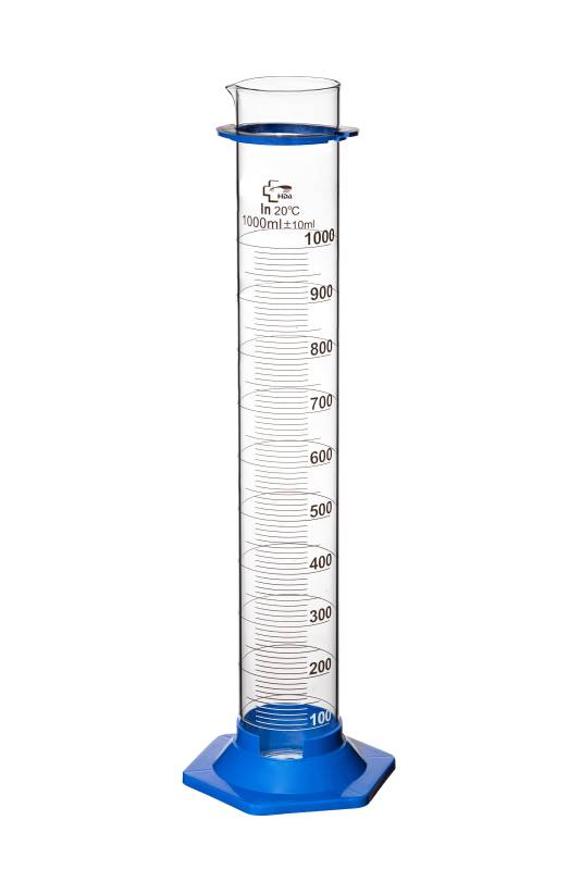 Probeta Vidrio Boro 3.3 1000ml Base Plástica
