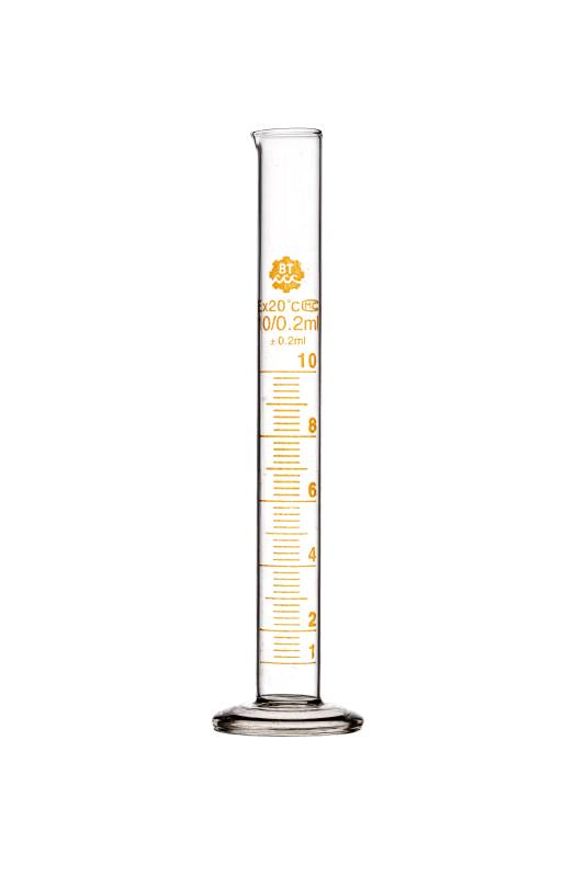 Probeta Vidrio Boro 3.3 10ml Base De Vidrio