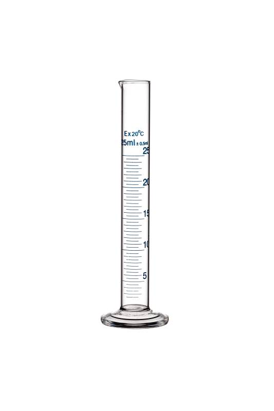 Probeta Vidrio Boro 3.3 25ml Base De Vidrio