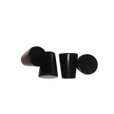 Tapón Goma Para Tubos De Ensayo Negro x Unidad