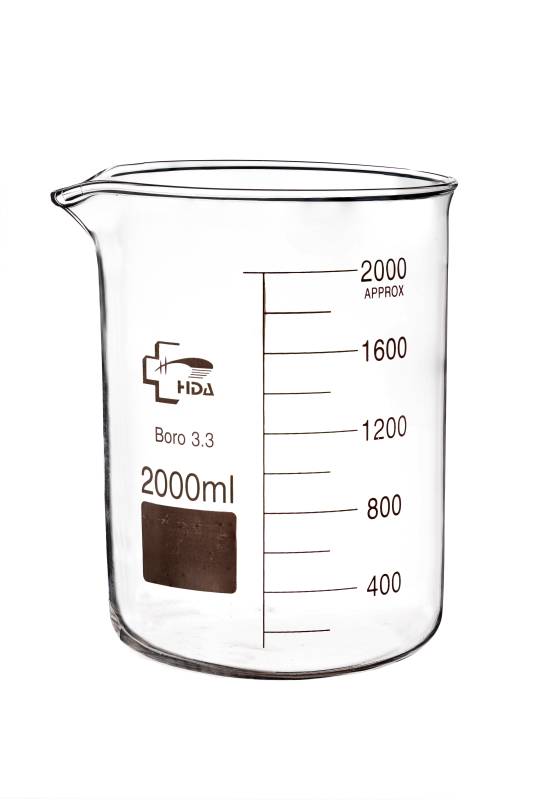 Vaso Vidrio Precipitado Boro 3.3 2000ml