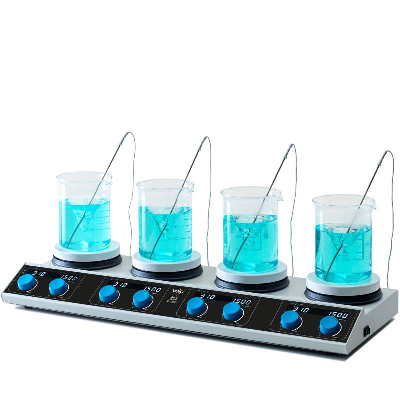 Agitador Magnético con Calefacción AM 4 Digital, 4 Posiciones, 310°C, 20L c/u