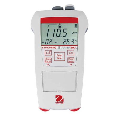 Conductimetro portatil STARTER 300  ST300C, Con Sonda 4 Polos STCON3