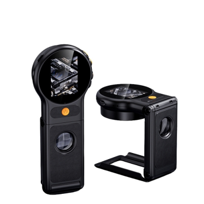 Lupa Digital  379, pantalla IPS 2 pulgadas, Aumentos 500X, 2MP, soporte de mesada plegable, Autofoco