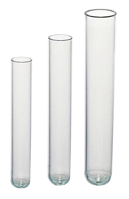Tubo de ensayo Boro 3.3, 18 x 150 mm, vol 25ml, 1 mm de grosor, Pack x 100 