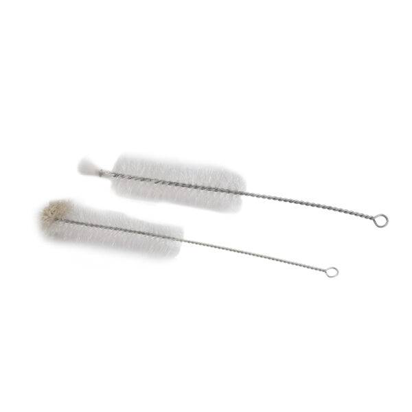 Cepillo para tubo de ensayo microcerdas de algodón y nylon cabezal 10øx38mm