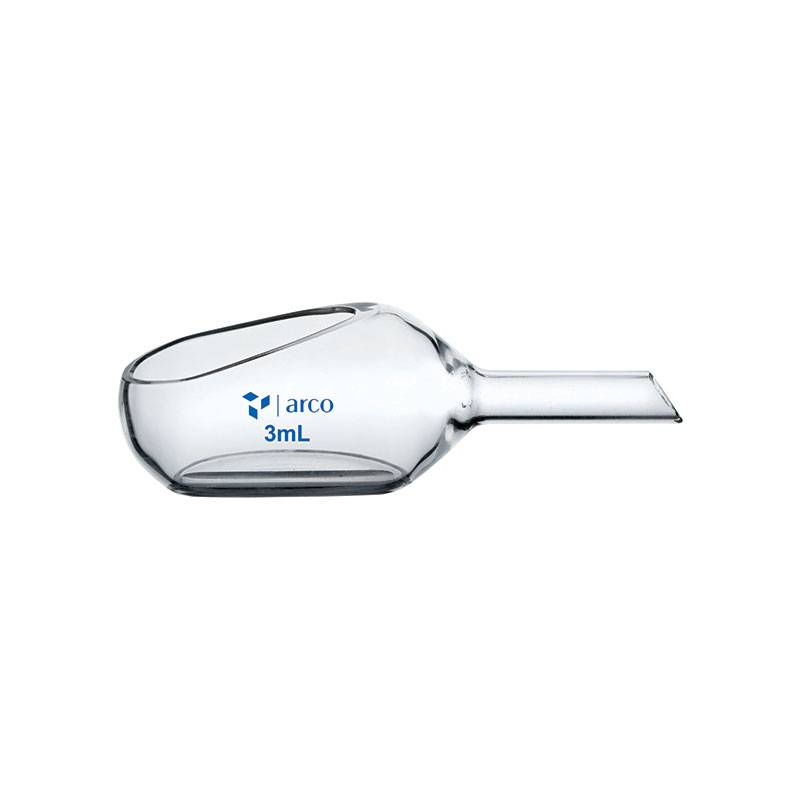 Cuchara de pesada de vidrio de 3ml BORO 3.3