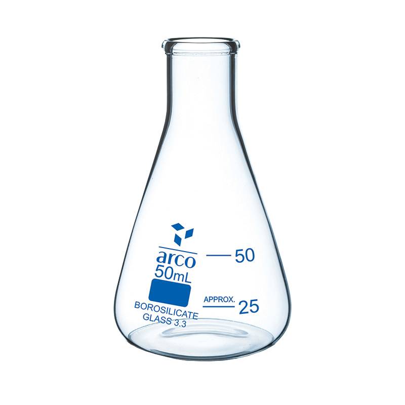 Erlenmeyer graduado BORO 3.3 x 50ml